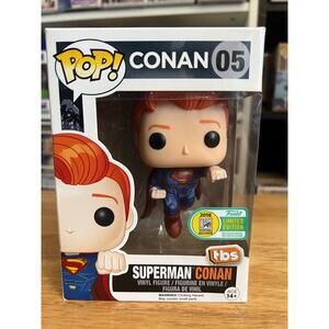OFFICIAL SDCC VAULTED LIMITED EDITION Conan O'Brien as Superman Funko Pop #05 DC